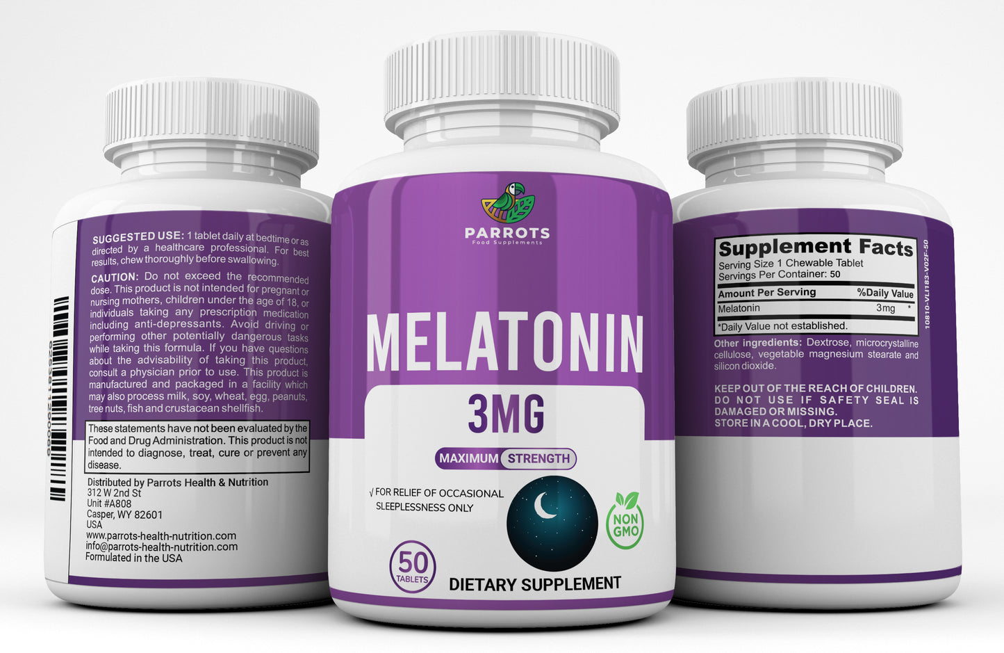 Melatonin 3 mg 50 Tablets