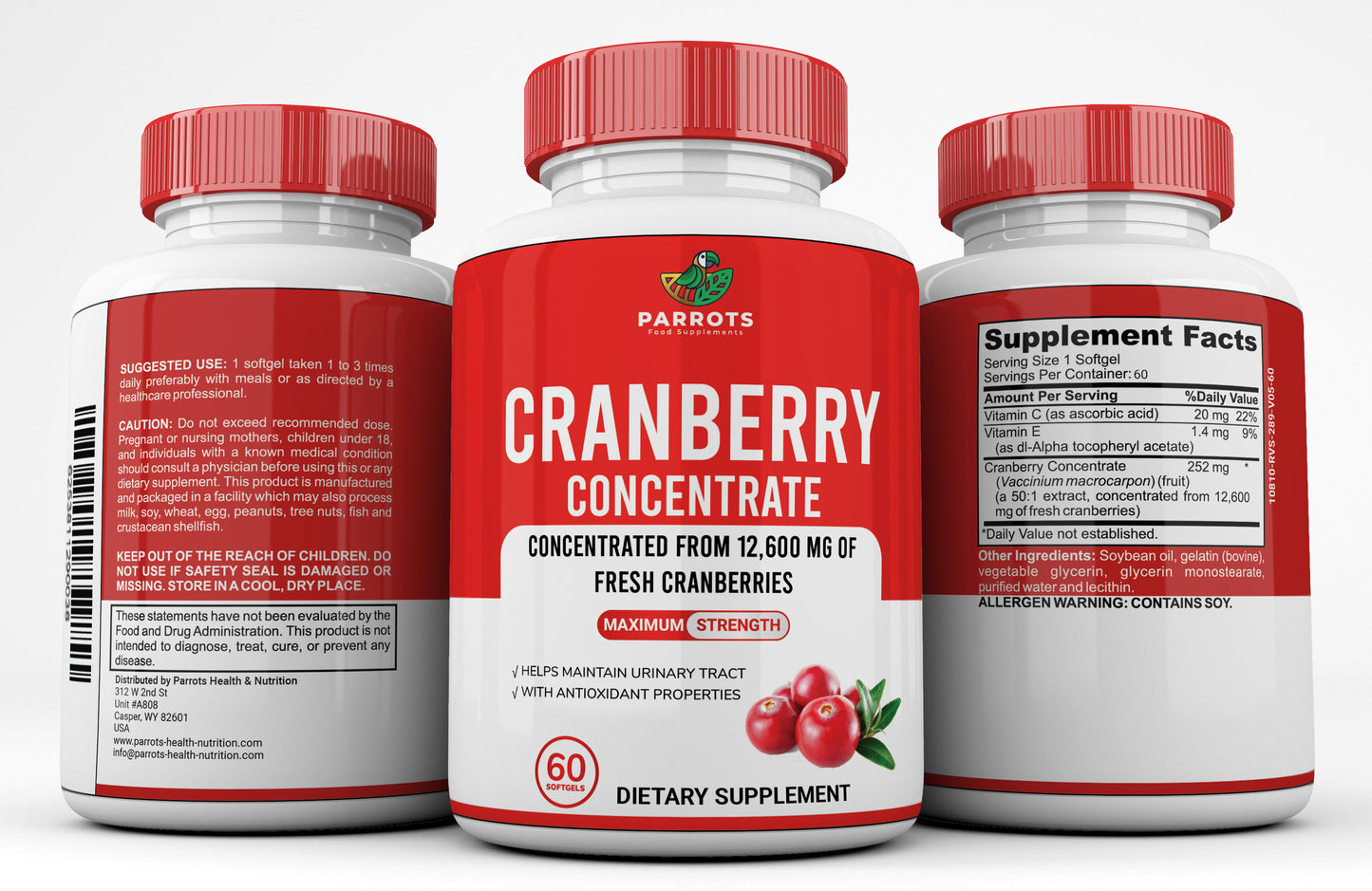 Cranberry Concentrate 60 Softegels