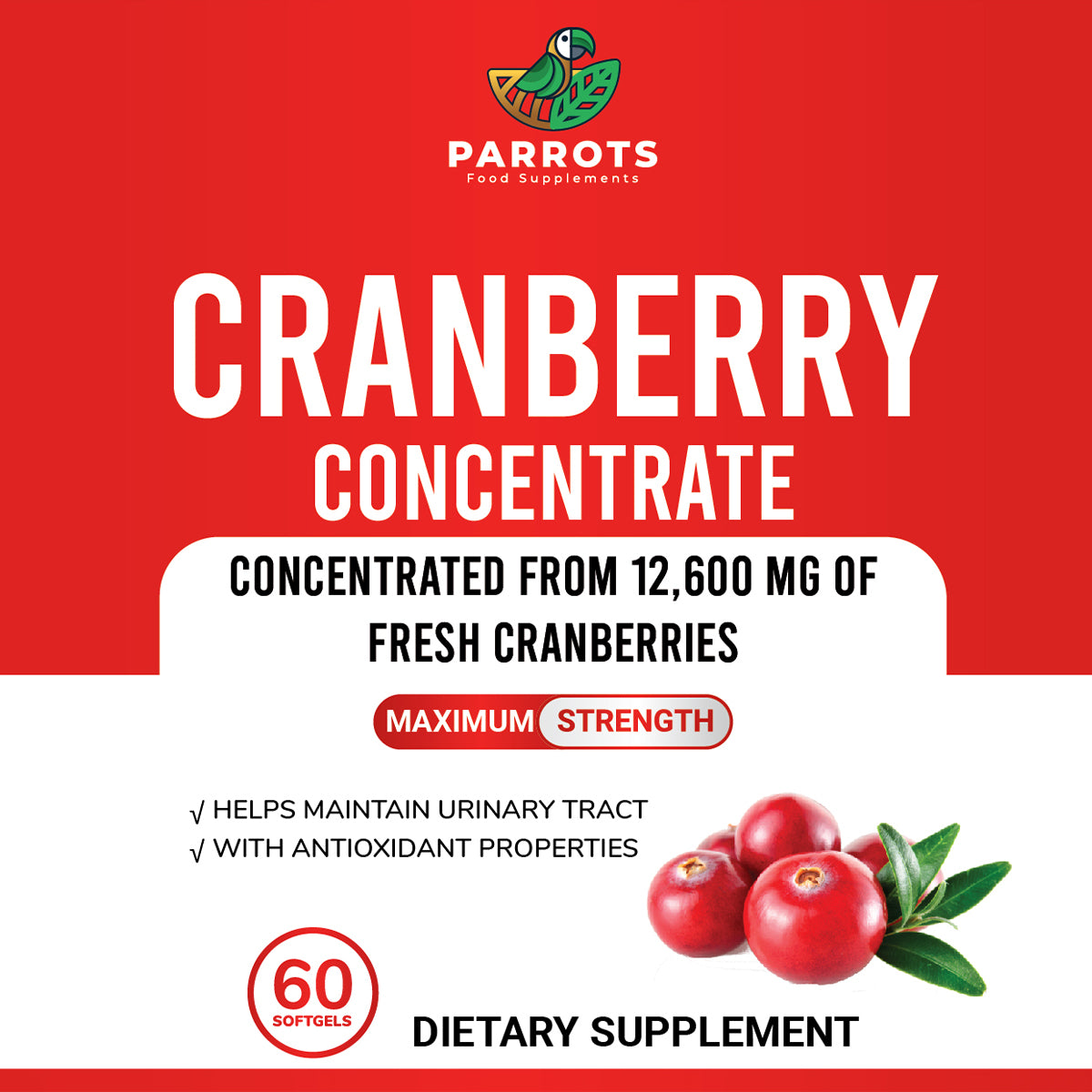 Cranberry Concentrate 60 Softegels