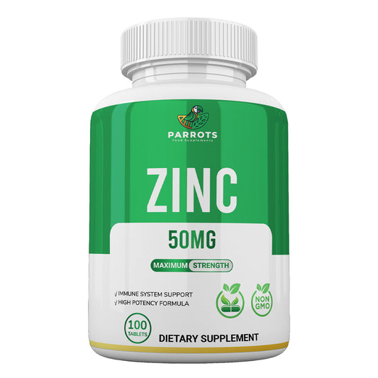 Parrots Zinc 50 mg 100 Tablets
